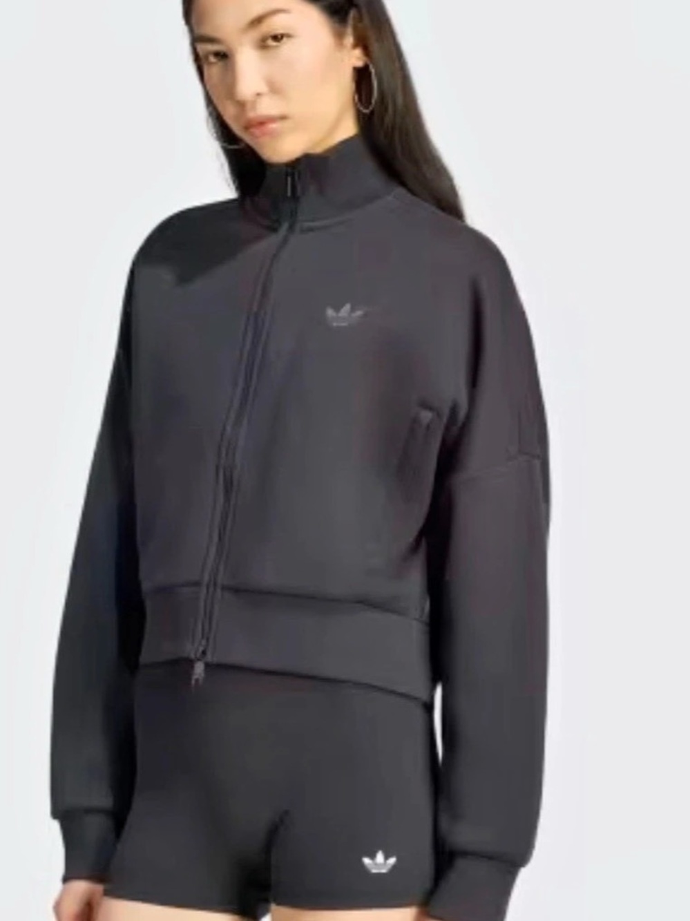 Adidas Women's Black ID Mesh Knit Bomber Jacket - Size Large (NWOT)